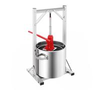 Kitchen 22L/5.81GAL Capacity Fruit Cider Wine Manual Press Stainless Steel Cider Press with Hydraulic for Cider Grape Wine Making Supplies and Equipment