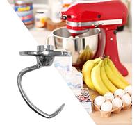 Kitchen-Aid Gancho Amasar de Acero Inoxidable para 4.5/5QT, K45D Gancho Amasar, ganchos agitador, piezas de repuesto para batidores de pie, Apto para lavavajillas