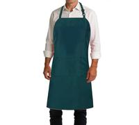 Kitchen Apron - Aprons For Women With Pockets | Cooking Apron, Adjustable Bib With 2 Pockets For BBQ Grilling Butcher Painting Barber Cleaning Work Shop Server Garden Everyday Cooking Activities