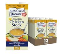 Kitchen Basics UnSalted Stock, Chicken, 32 Ounce (Pack of 12) by Kitchen Basics