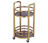 Kitchen Cart Service Trolley - Large Bar Serving Trolleys, Stainless Steel Foldable Storage Rack with Wheels For Bars and Restaurants, Hotels