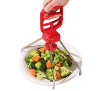 Kitchen Chanclas, Pot Handle Gripper, Scald Proof Lifting Clips, Stainless Steel Construction, Ergonomic Secure Grip, Professional Cooking Utility, Green Pair for Air Fryer Apartment