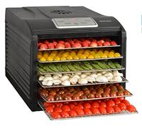 Kitchen chef deshidratador frutas y verduras 6 bandejas 500w secco 6 black