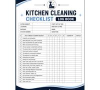Kitchen Cleaning Checklist Log Book: Professional Daily & Weekly Cleaning Log for Kitchens