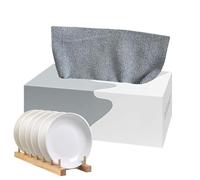 Kitchen Cleaning Dish Rags - 9.06in Cleanings Cloths | Polyester Cleaning Towels - Quick Drying lint Free Reusable Wipes with Pull out Design for Streak Free Glass Mirror