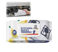 Kitchen Cleaning Wipes, Multi Usage Wipes, Extra Strong& Cleans Powerful, Degreasing Household Hood Cleaning, Cleans Countertops, Stovetops, Ovens