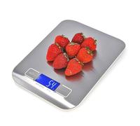 Kitchen Cooking Scale Báscula digital de cocina, báscula electrónica portátil, pesaje alimentos acero inoxidable, for hornear café