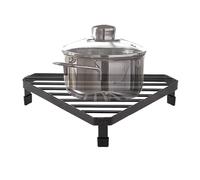 Kitchen Corner Riser, Frying Pan Stand, Triangular Storage Pedestal, Space-Saving Kitchen Stand, Anti-skid Frying Pan Rest, Modern Kitchen Storage Riser, Triangle Kitchen Stand, Anti-slip Kitchen Rise