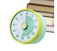 Kitchen Countdown Timer - Mechanical Desk Tool, 60 Minute Accessory | Magnetic Backing Stainless Steel Device, Classroom Home Kids Activity Timeouts Clock For Cooking Management