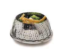 KitchenCraft Cesta para Cacerolas con Diseño Plegable, Acero Inoxidable, Plata, 28 cm