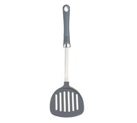 Kitchen Craft Espumadera de nailon con ranuras para alimentos, mango de agarre suave, Plata/Gris, 36 x 10.5 x 3 cm