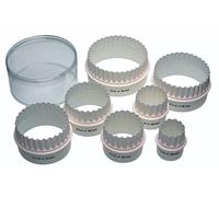 Kitchen Craft Juego de siete cortadores de galletas de Plástico con doble filo