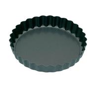 KitchenCraft Tartaletas redondas acanaladas pequeñas antiadherentes con base suelta, 10 cm (juego de 4)