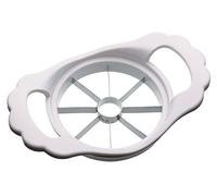 KitchenCraft Descorazonador y cortador de manzanas de acero inoxidable, 11 cm (4,5"), blanco