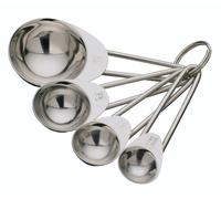 KitchenCraft Cucharas Medidoras de Acero Inoxidable (Juego de 4 Piezas)