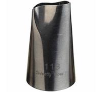 Kitchen Craft salpicaduras Boquilla Sweetly Does It Pétalo 19 mm de acero inoxidable, Plata, 12 x 17 x 22 cm