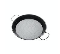 Kitchen Craft World of Flavours Mediterranean Cazo Antiadherente para Paella, Negro, Ø 32 cm