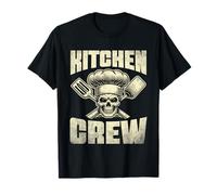 Kitchen Crew Chef Cocinar Comida Platos Cocineros Camiseta