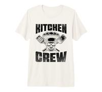 Kitchen Crew Chef Cocinar Comida Platos Cocineros Camiseta Premium