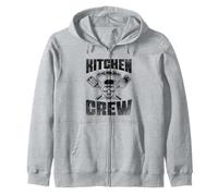 Kitchen Crew Chef Cocinar Comida Platos Cocineros Sudadera con Capucha
