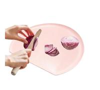 Kitchen Cutting Board, Semi Circular Kneading Mat, Countertop Prep Board, Non Slip Durable, for Home Apartment Restaurant Barbecue Meal Prep Camping Picnic Cooking Use 13.78x11.42x10.24x0.2in
