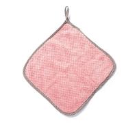 Kitchen Daily Dish Towel, Dish Cloth, Non-Stick Oil, Thickened Table Cleaning Cloth, Absorbent Scouring Pad(Pink,3pcs)