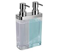 Kitchen Details 23955-CLEAR Dispensador de jabón y loción con Doble Bomba en Transparente