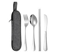 Kitchen Dormitory Travel Outdoors Picnic Workplace School College Backpacking | Portable Cutlery Set - Camping Tableware Kit | Stainless Steel Cutlery Set