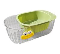 Kitchen Drain Basket - Double Layer Fruit and Vegetable Strainer, Sturdy Mesh Bowl, Compact Multi-Functional Rinsing Tool, Quick Drainage, Easy Storage | Handy Kitchen Accessory for Beans Fruits