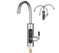 Kitchen Faucet - 360 Degree Rotating Temperature Display Tap, Modern Singl