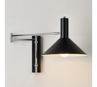 Kitchen Faucet Adjustable Swing Arm Wall Nordic Metal E27 Lamp with Telescopic for Bedroom Living Room Study Reading(Dark)