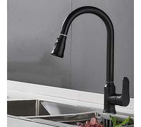 Kitchen Faucet Black with Pull Down Sprayer, 2 Modes Swivel Nozzle, for Kitchen Sink Single Handle, Faucet Pull out,-blackG