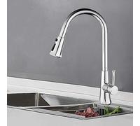 Kitchen Faucet Black with Pull Down Sprayer, 2 Modes Swivel Nozzle, for Kitchen Sink Single Handle, Faucet Pull out,-blackG