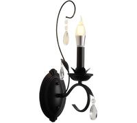 Kitchen Faucet Farmhouse Black Candle Wall Industrial Light Bathroom Fixture for Bedroom Living Room Kitchen(1-Light)