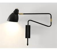 Kitchen Faucet Gold Swing Arm Decoration Wall Light Nordic Classical Hardwired Vintage Wall Lamp Bedroom Bedside Industrial Black Wall for Living Room Home(Dark)(Dark)