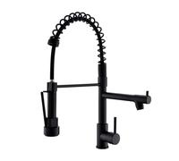 Kitchen Faucet,Kitchen Faucets with Pull Down Sprayer AIMADI Commercial Style Single Handle Matte Black Kitchen Faucet with Sprayer