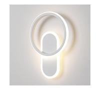 Kitchen Faucet LED Minimalist Circular Cloud with Soft Light Indoor Home Bedroom and Living Room Wall Lamp(White Light,21cm)