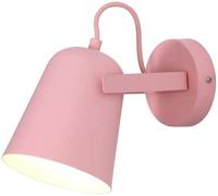 Kitchen Faucet Multifunction Minimalist Adjustable Metal Wall Lamp Stylish Lampshade Swing Arm(Pink)