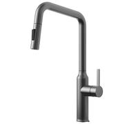 Kitchen Faucet Pull Down Modern Single Hole Single Handle High ARC Stainless Steel Brushed Nickel Kitchen Sink Faucets with Pull out Sprayer