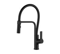 Kitchen Faucet Pull out Swivel 2 Mode Single Hole Brass Kitchen Sink Faucet-Chrome
