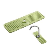 Kitchen Faucet Sink Splash Guard, 5 Degree Incline Sink Draining Pad, Handle Drip Catcher Tray Behind Faucet, Sink Splash Mat For Kitchen, Sink Splash Guard For Bathroom, Faucet Drip Catcher Tray