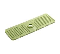 Kitchen Faucet Sink Splash Guard, 5 Degree Incline Sink Draining Pad, Handle Drip Catcher Tray Behind Faucet, Sink Splash Mat for Kitchen, Bathroom, Farmhouse, Water Spill Protection, Kitchen Water
