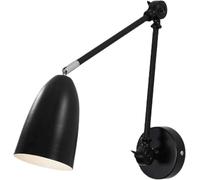Kitchen Faucet Swing Arm Wall Lamp Adjustable Wall Metal Wall Lights Farmhouse Vanity Light for Study Living Room Wall Lantern(Black)(Black)