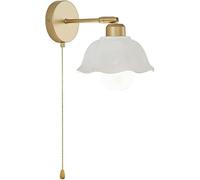 Kitchen Faucet Teokszn Ceramic Wall Light Gold Vintage Farmhouse Wall Lamp Adjustable Swing Arm Wall for Bedside Bedroom Hotel
