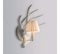 Kitchen Faucet Teokszn White Deer Antler Wall Light Rustic Wall Fixture Industrial Candle Style Wall Lamp for Bedroom Hallway