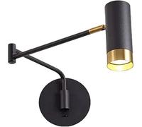 Kitchen Faucet Wall Lamp Swing Arm Reading Spotlight Fixture Bedside Wall Mount Light Adjustable/Rotatable Wall Light Wall Lamps Compatible with Bedroom, Living Room, Office and GU10 (Color : L