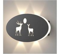 Kitchen Faucet Wall Lamps & Sconces Black Wall, Metal Linear Dimmable Wall Mounted Lamp, Indoor Classic Art Deco Wall Lighting, for Living Room Bedroom Porch Hallway Bathroom Bedsi