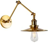 Kitchen Faucet Wall Lantern Wall Lamp Wall Adjustable Swing Arm for Home with Long Arm in Loft Iron Art Industrial for Indoor Bedside Bedroom Living Room Dining Room Doorway/One Color/M:20+20 cm(S:1