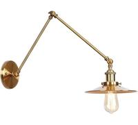 Kitchen Faucet Wall Lantern Wall Lamp Wall Adjustable Swing Arm for Home with Long Arm in Loft Iron Art Industrial for Indoor Bedside Bedroom Living Room Dining Room Doorway/One Color/M:20+20 cm(XL: