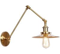 Kitchen Faucet Wall Lantern Wall Lamp Wall Adjustable Swing Arm for Home with Long Arm in Loft Iron Art Industrial for Indoor Bedside Bedroom Living Room Dining Room Doorway/One Color/M:20+20 cm(L:3